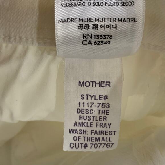 Mother Jeans Womens 25 Denim Fairest Of Them All The All Hustler Ankle Fray - Picture 8 of 11